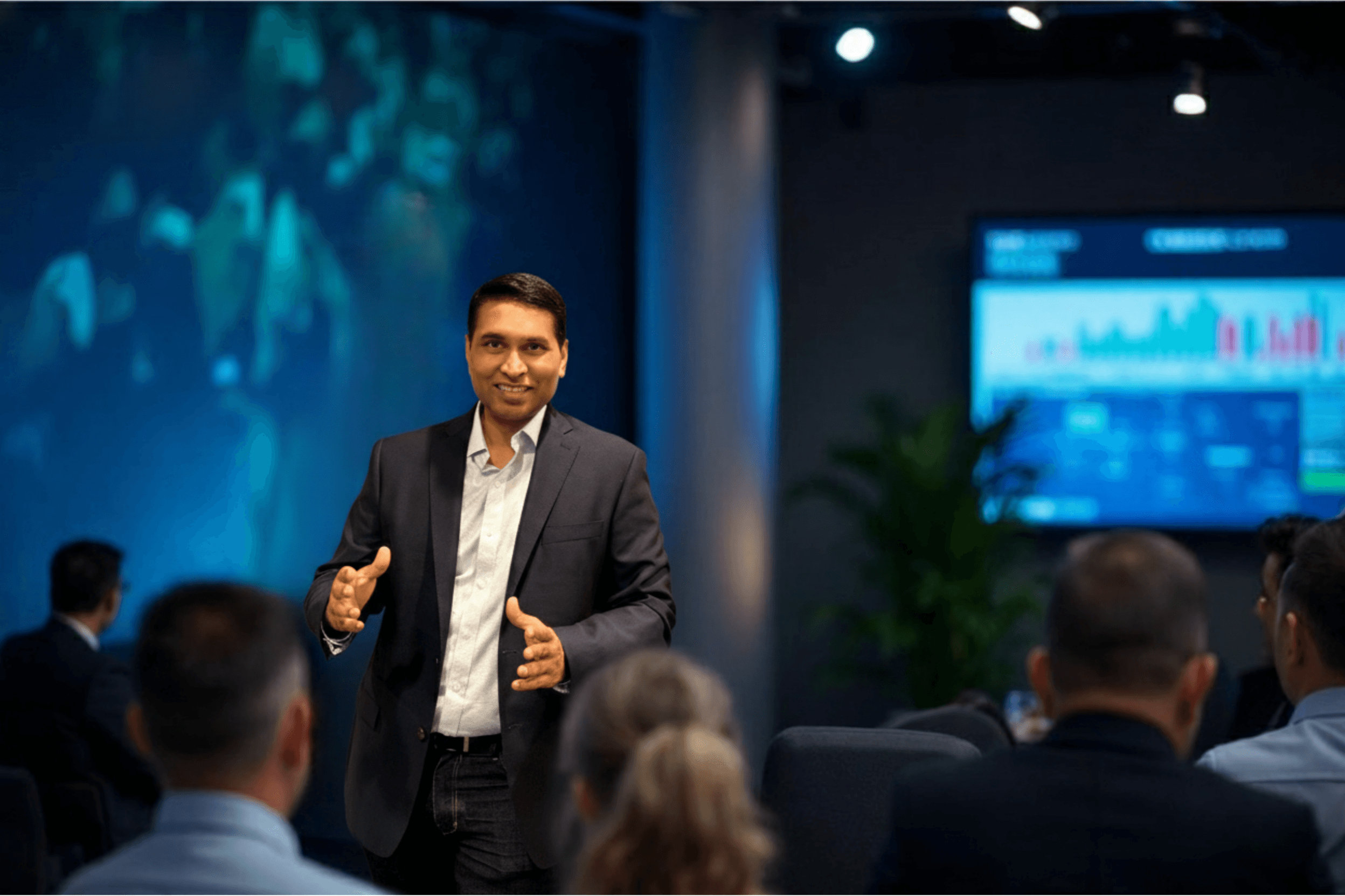 Gagan Maheshwari speaking at an industry event